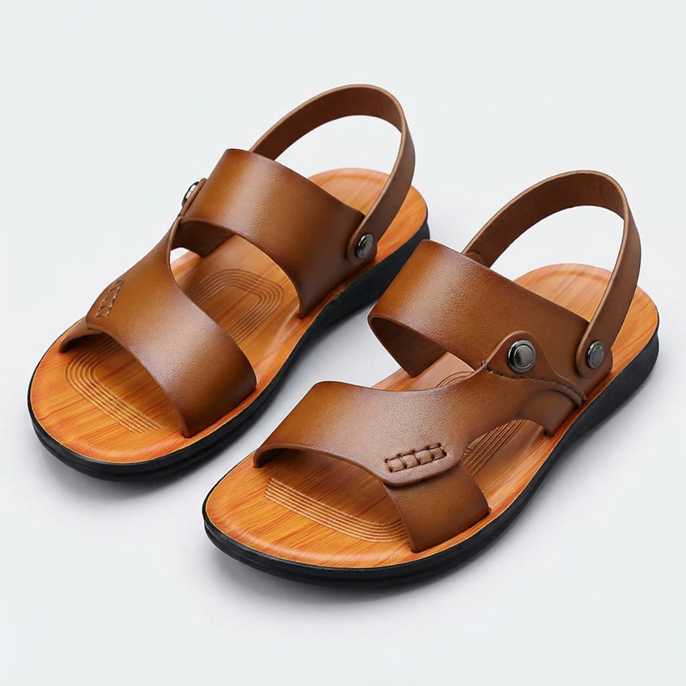Sandalen heren | Sandalen met verstelbare band en voetbed