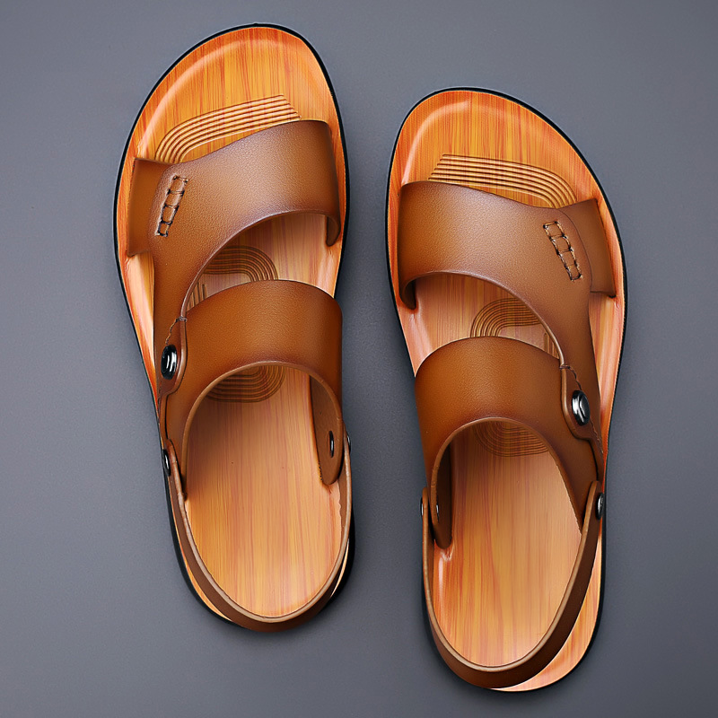 Sandalen heren | Sandalen met verstelbare band en voetbed
