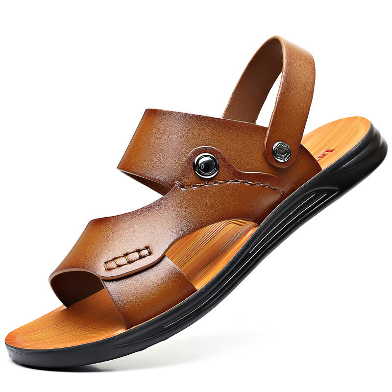 Sandalen heren | Sandalen met verstelbare band en voetbed
