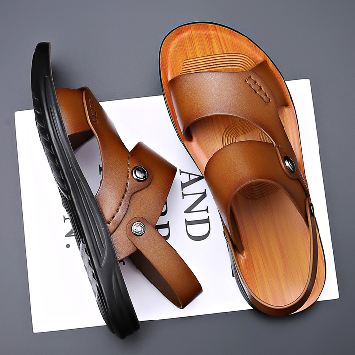 Sandalen heren | Sandalen met verstelbare band en voetbed