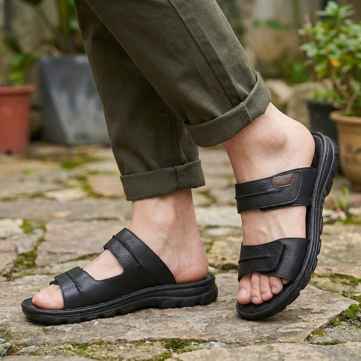 Sandalen heren | Sport sandalen met verstelbare band en voetbed