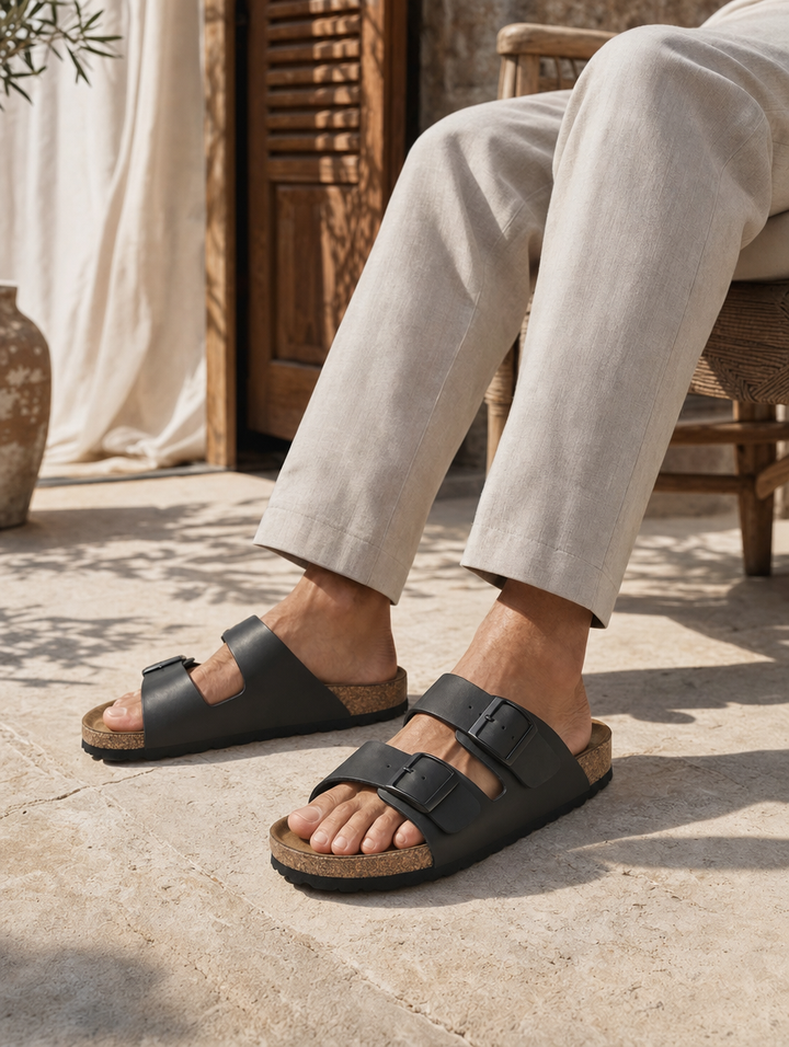 Sandalen heren | sandalen met comfortabel voetbed