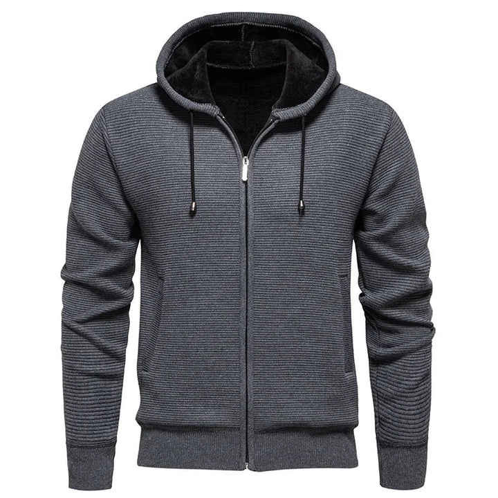Premium casual heren vest met capuchon en rits