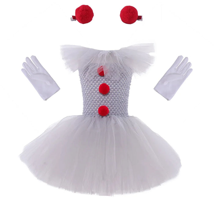 Charlotte Scary Clown Tutu-jurk voor Halloween en Cosplay