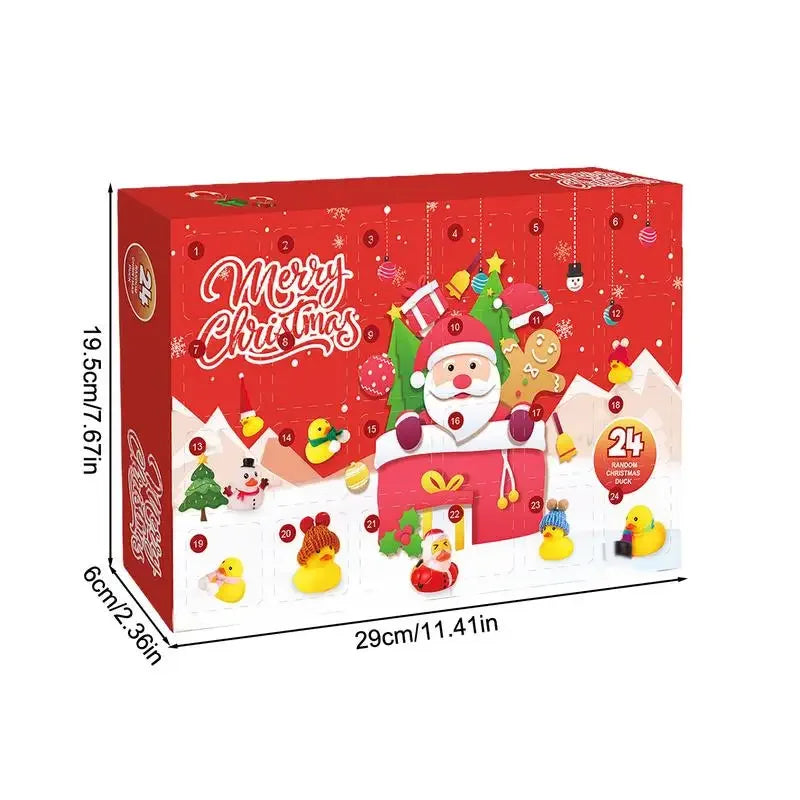 Eendjes adventskalender 2025 | 24 dagen kerst countdown met badspeelgoed
