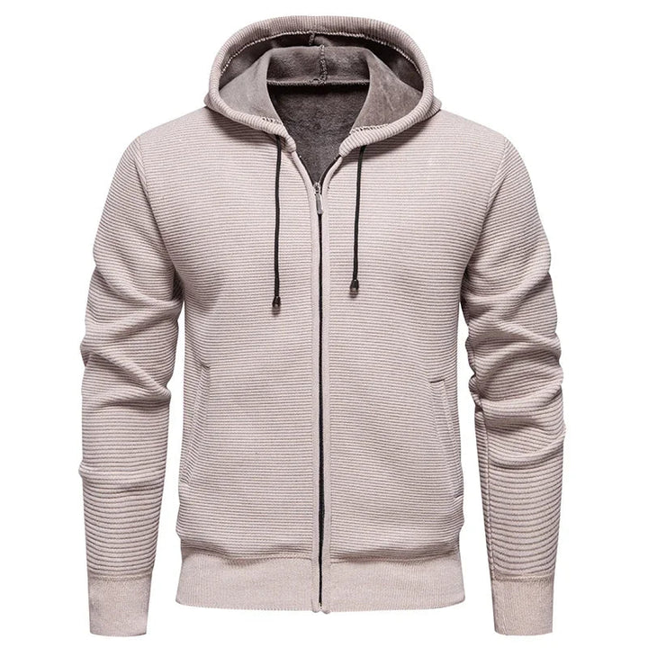 Premium casual heren vest met capuchon en rits