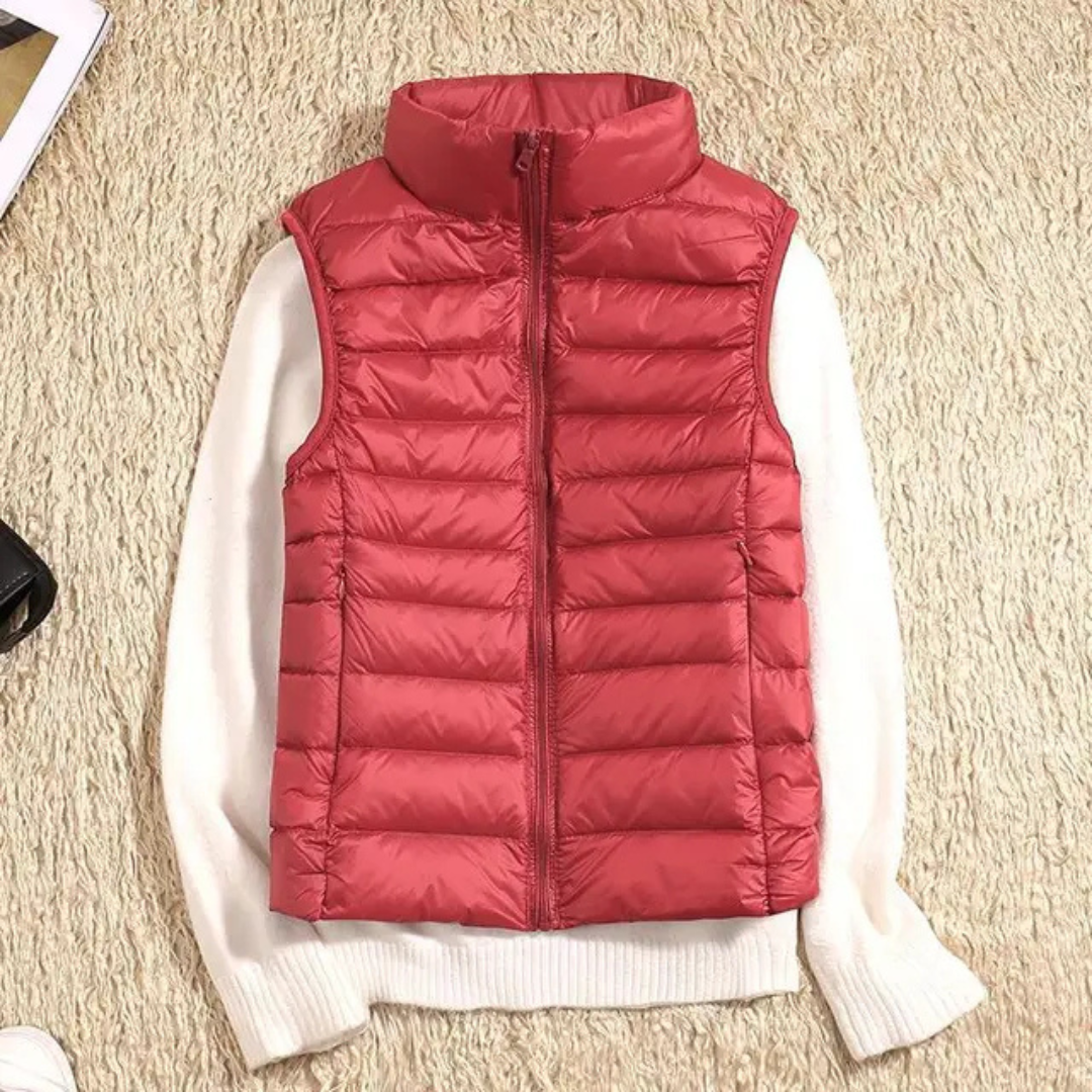 Scarlet | dames lichtgewicht dons bodywarmer zonder mouwen