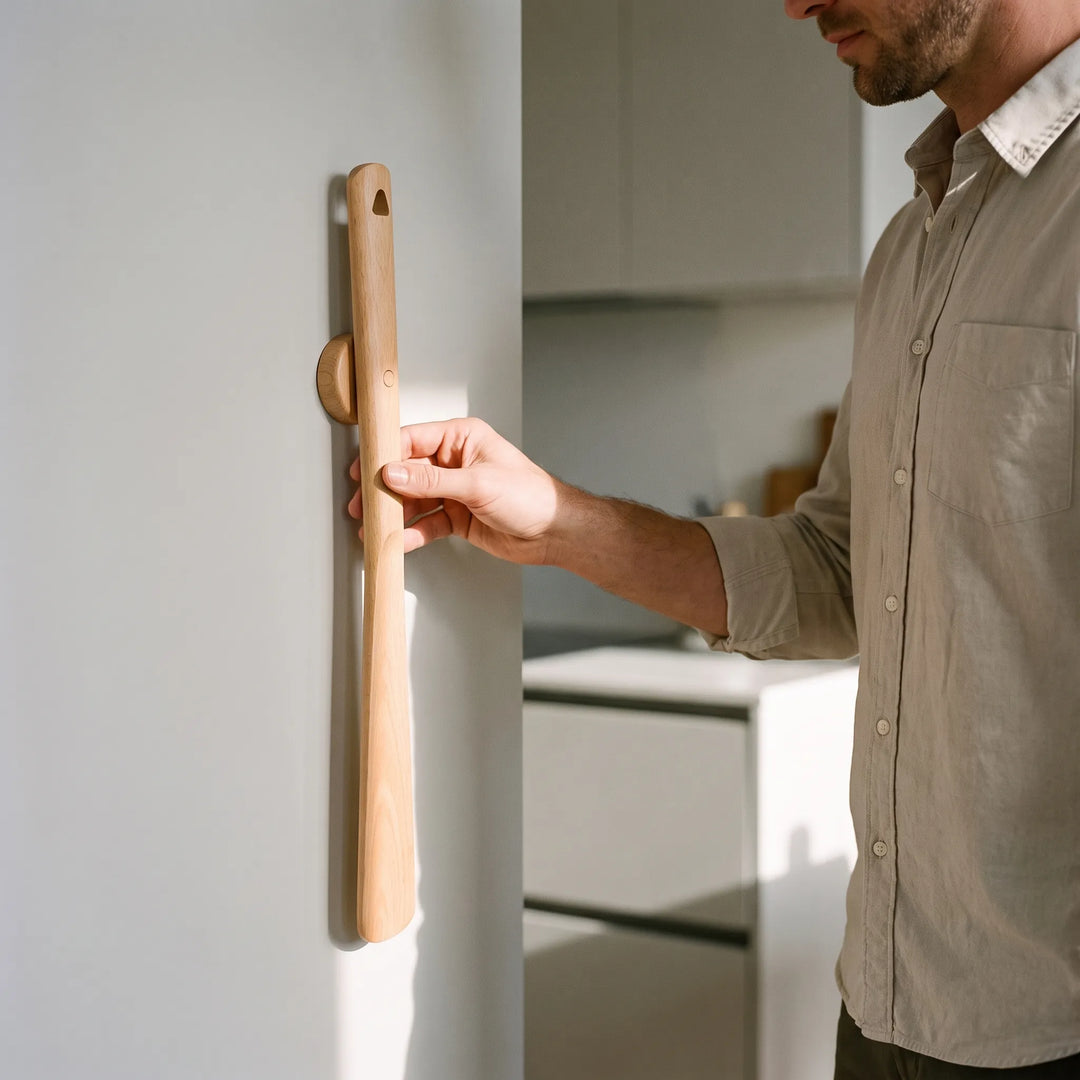 Schoenlepel | Magnetische schoenlepel met wandhouder