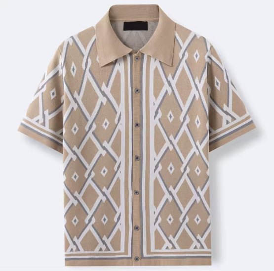 SantoDiamond | Elegant herenoverhemd met print
