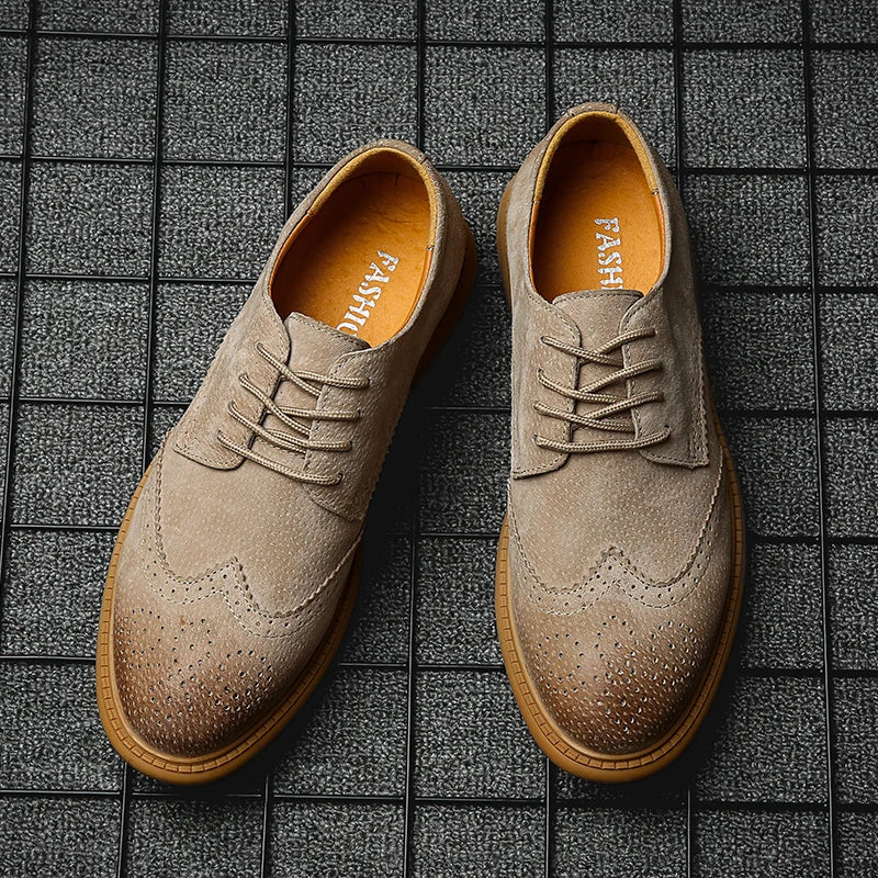 SuaveWalk | Klassieke suède brogues voor heren