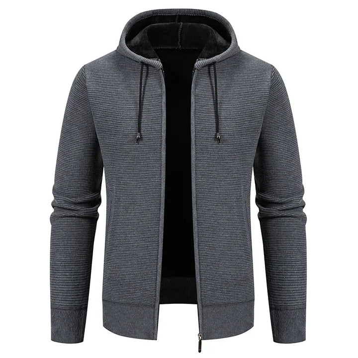 Premium casual heren vest met capuchon en rits