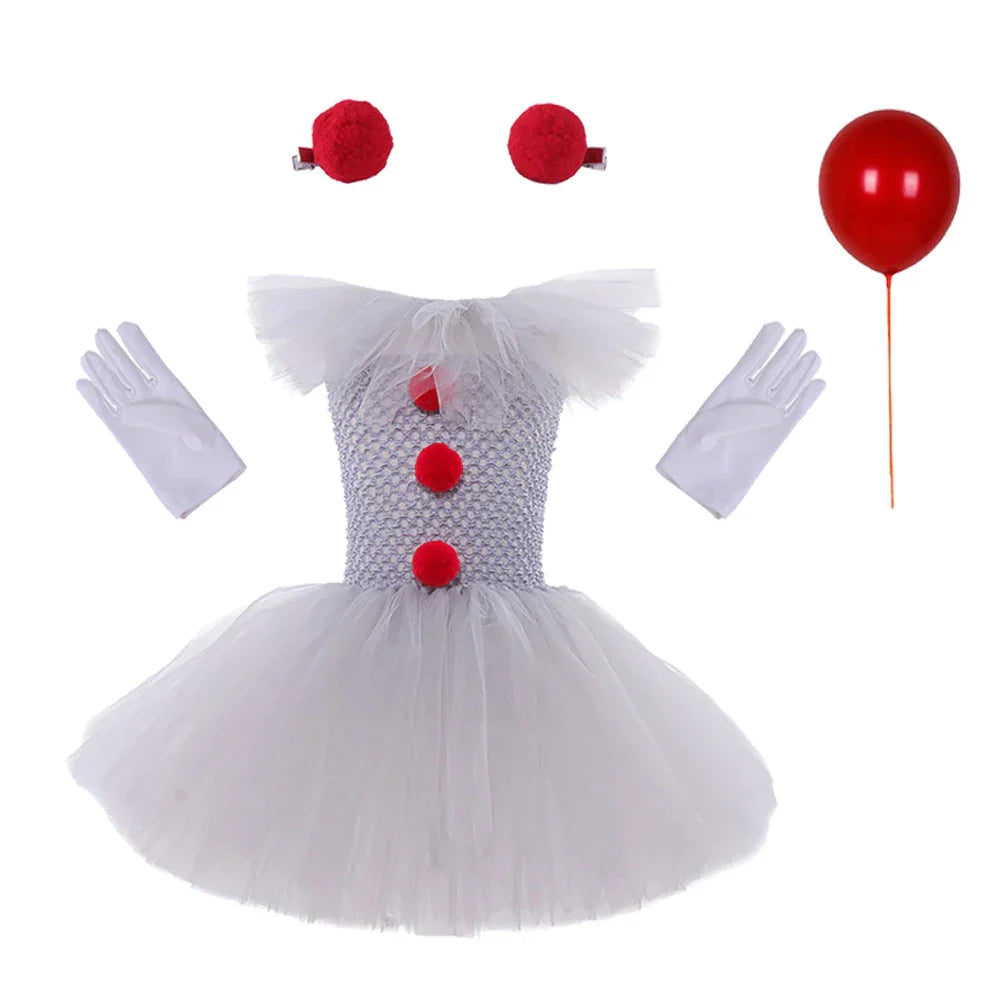 Charlotte Scary Clown Tutu-jurk voor Halloween en Cosplay