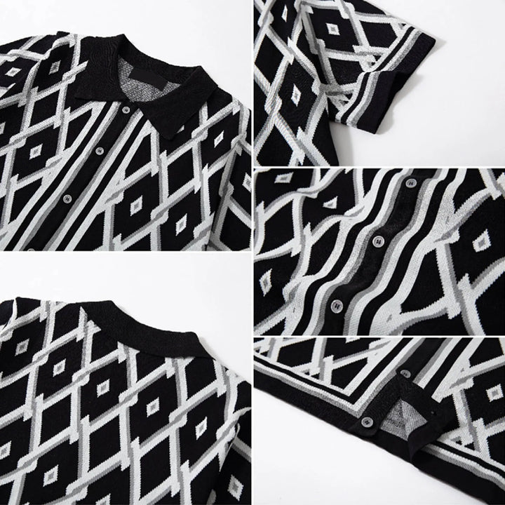 SantoDiamond | Elegant herenoverhemd met print