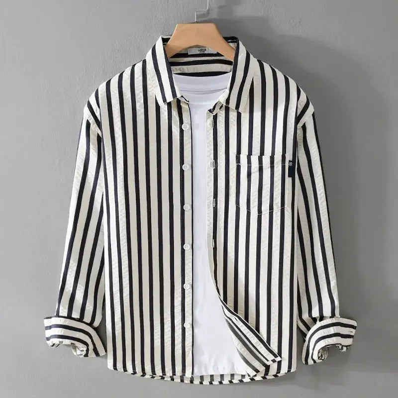 Carter | Comfortabel gestreept herenshirt
