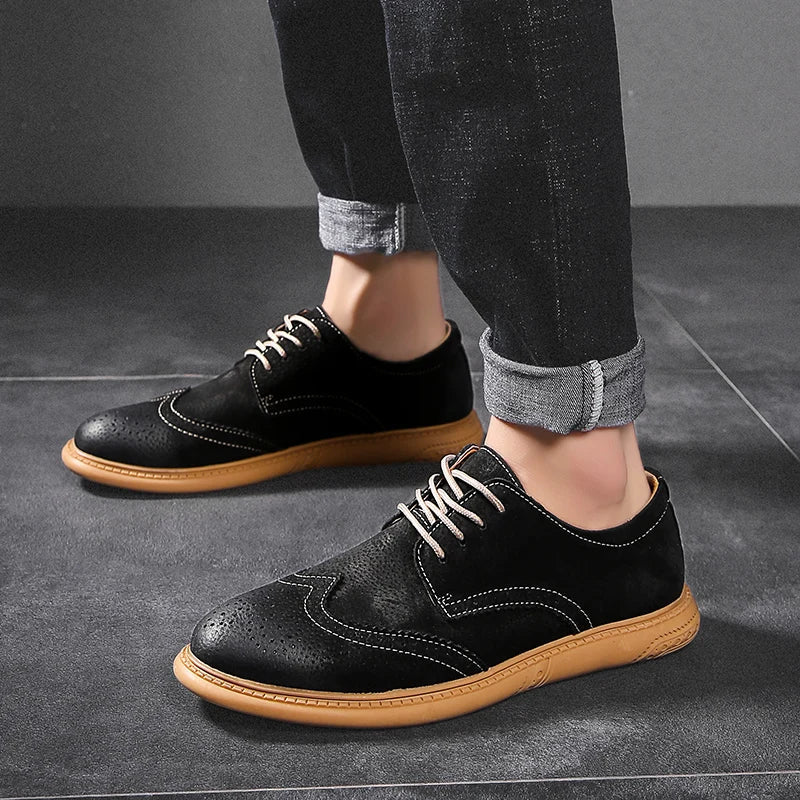 SuaveWalk | Klassieke suède brogues voor heren