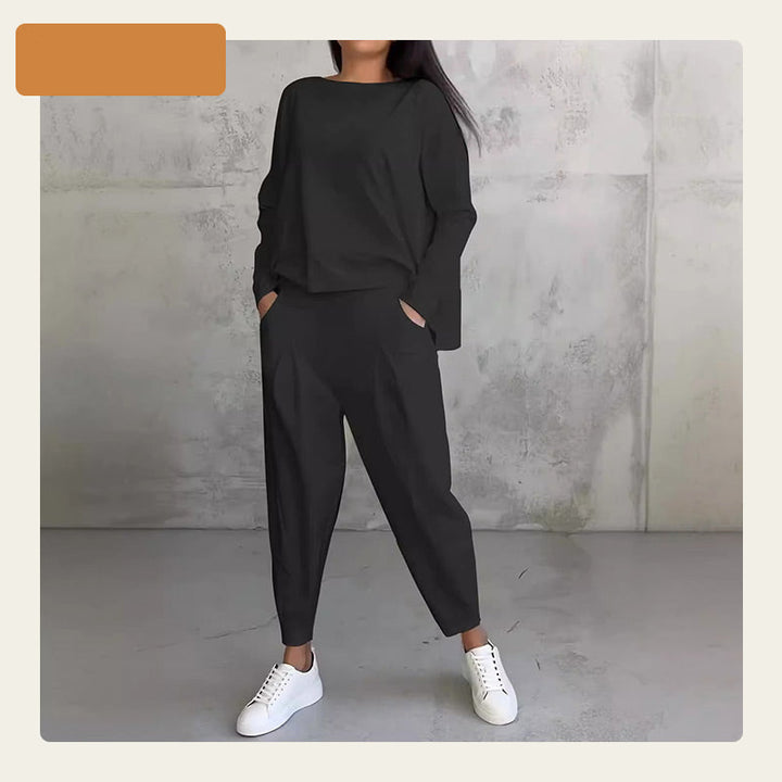 Set dames | Comfort set met losvallende top en broek