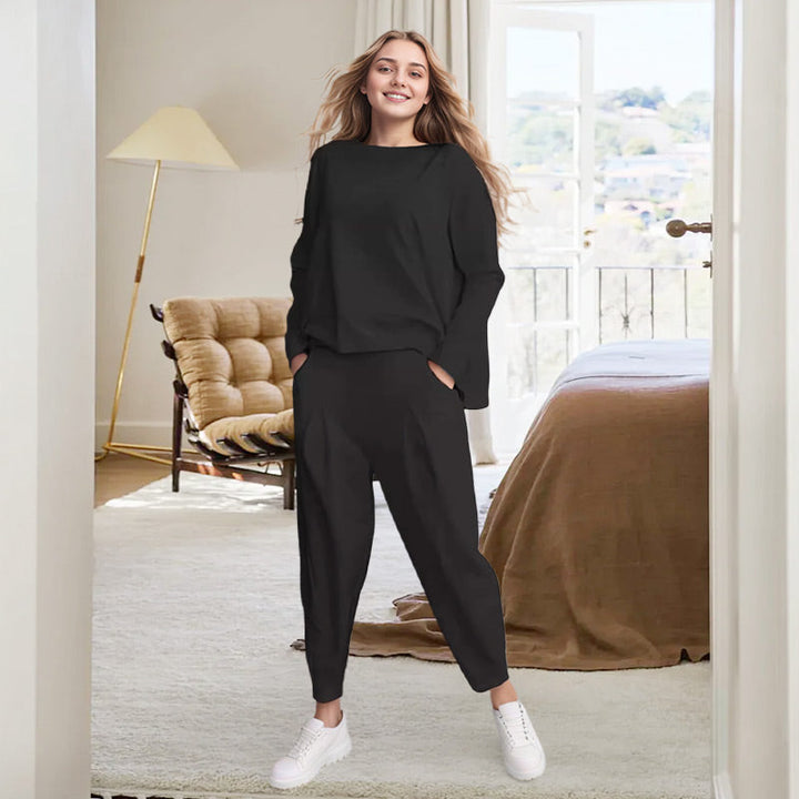 Set dames | Comfort set met losvallende top en broek