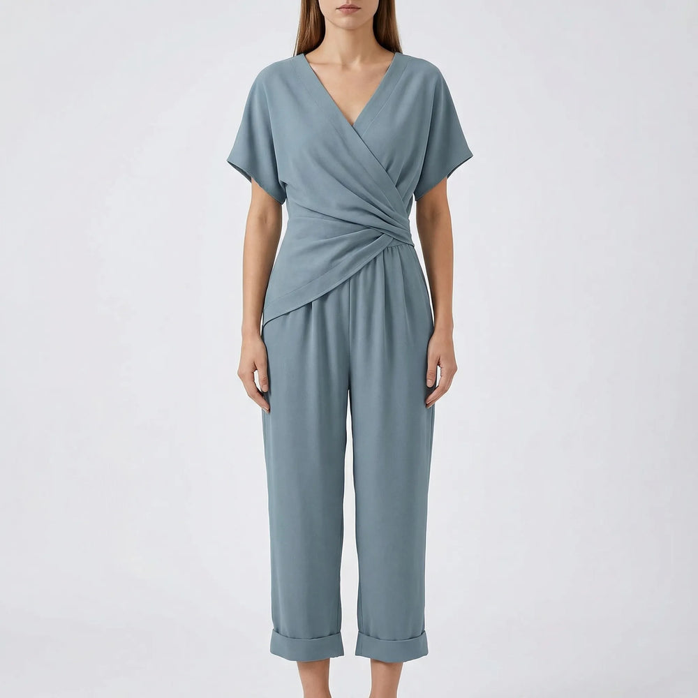 Set dames | Twee delige zomer set met v hals