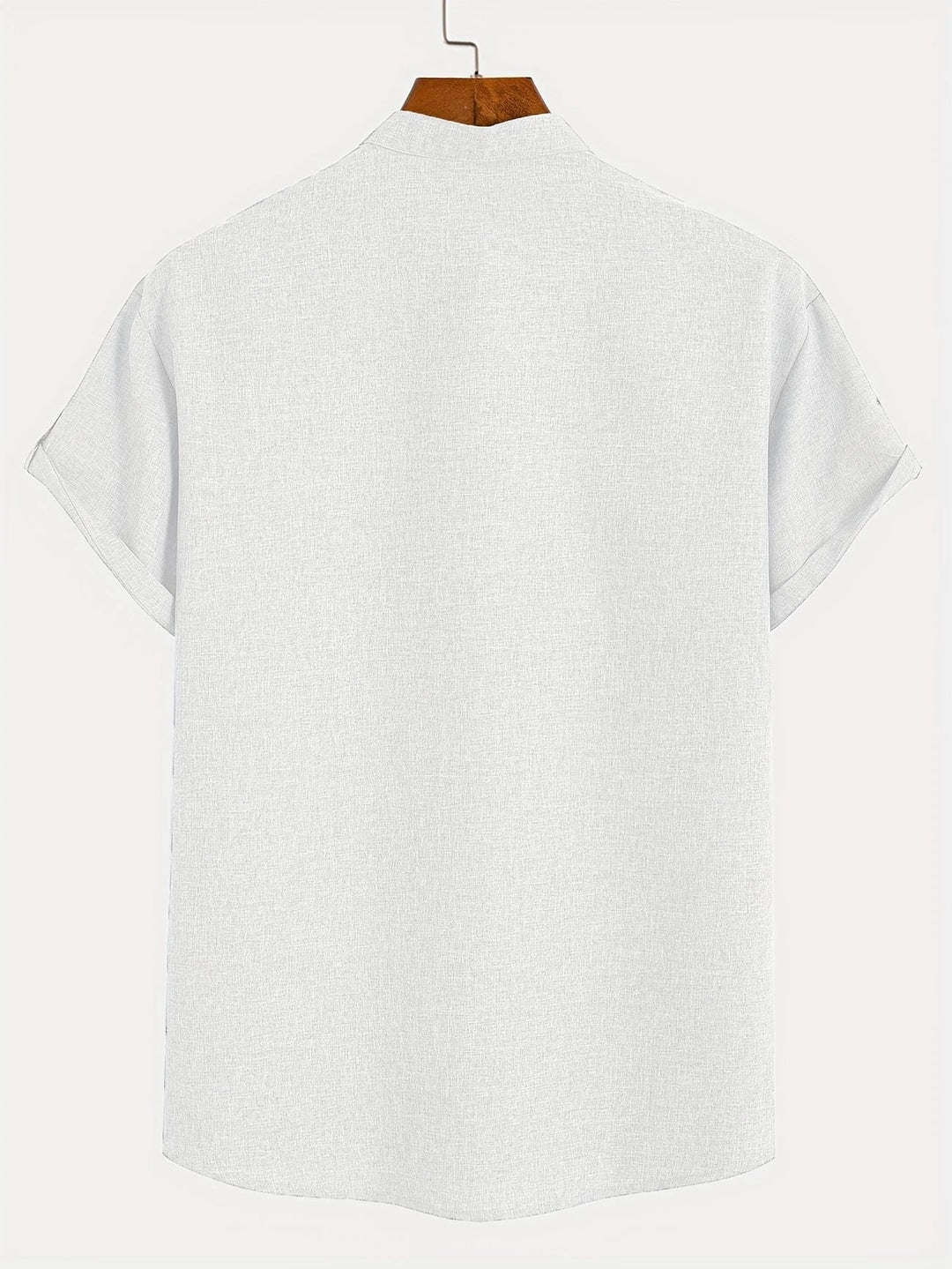 Shirt heren | Henley shirt met korte mouw en knopen