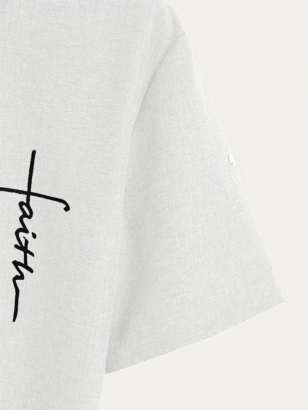 Shirt heren | Henley shirt met korte mouw en knopen
