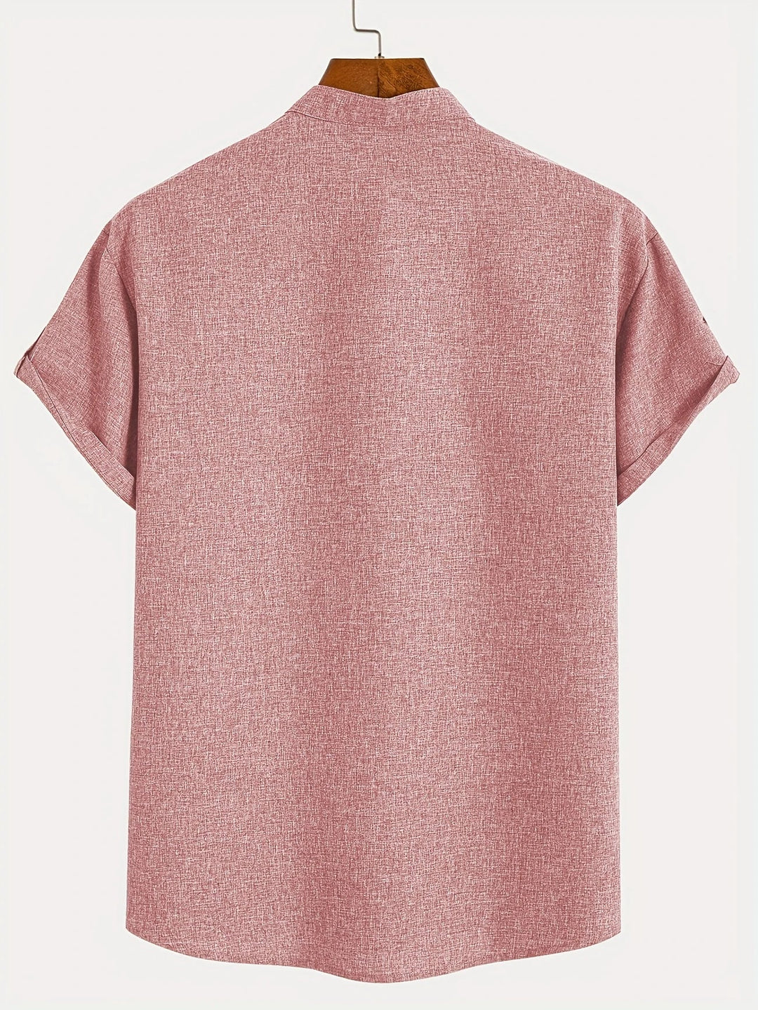 Shirt heren | Henley shirt met korte mouw en knopen