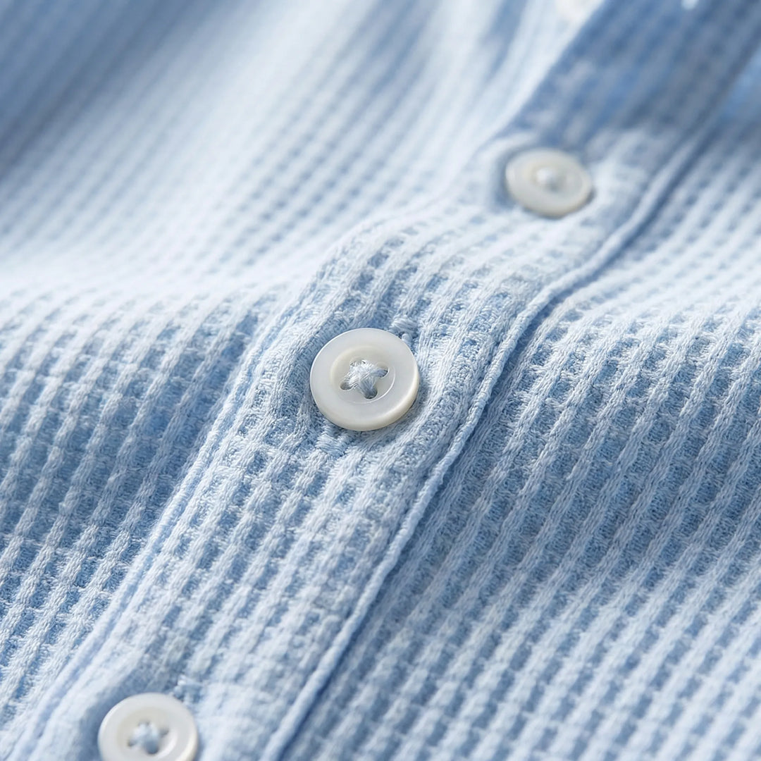 Shirt heren | Shirt met lange mouw en knoopsluiting