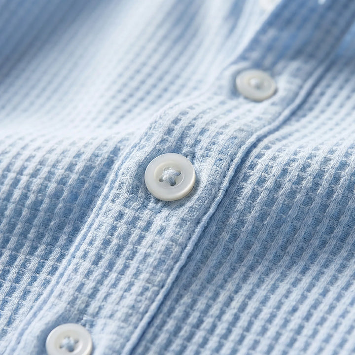 Shirt heren | Shirt met lange mouw en knoopsluiting