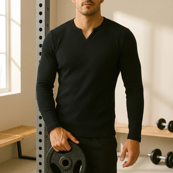 Shirt heren | Slim fit shirt met lange mouwen