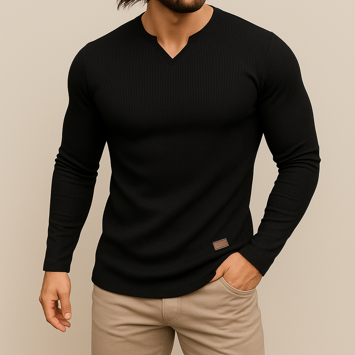Shirt heren | Slim fit shirt met lange mouwen