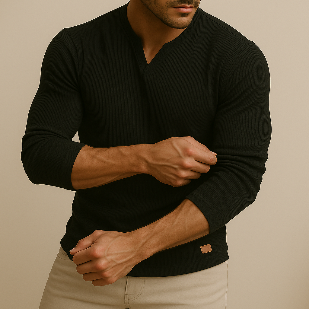 Shirt heren | Slim fit shirt met lange mouwen