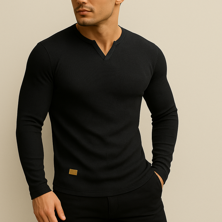 Shirt heren | Slim fit shirt met lange mouwen