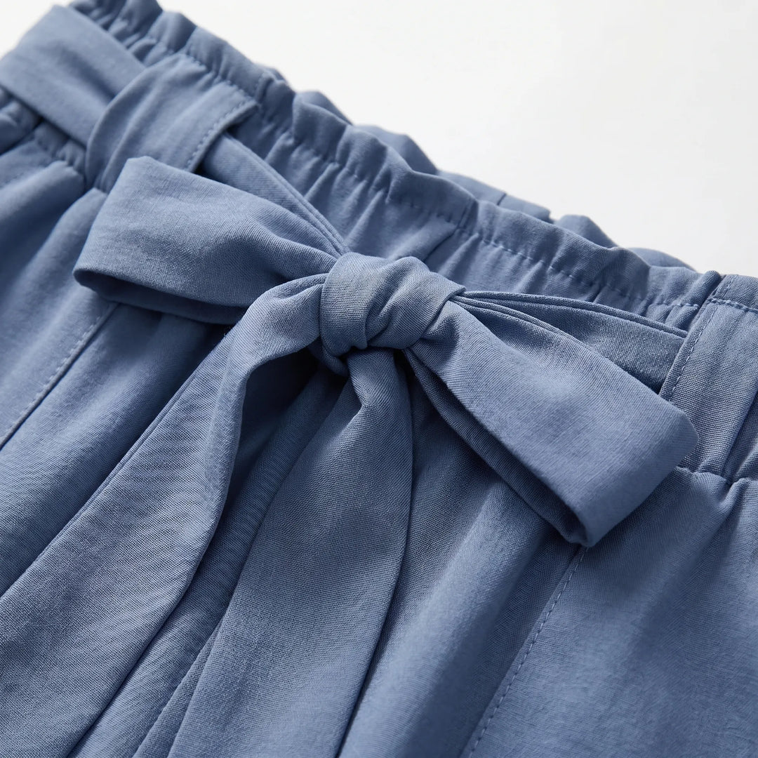 Short dames | High waist zomer short met strik