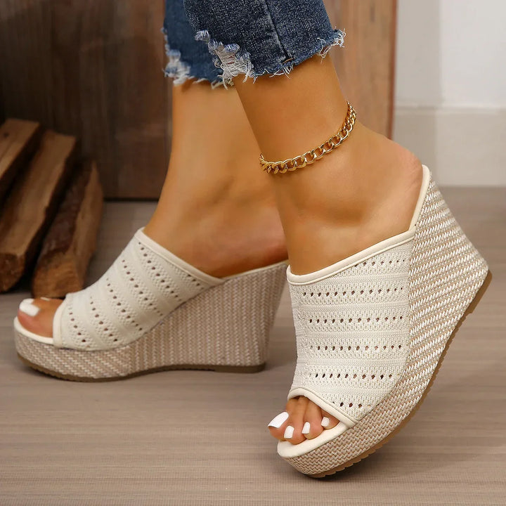 Sleehak sandalen | Comfortsandalen met open teen