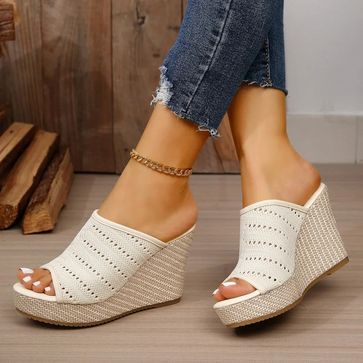Sleehak sandalen | Comfortsandalen met open teen
