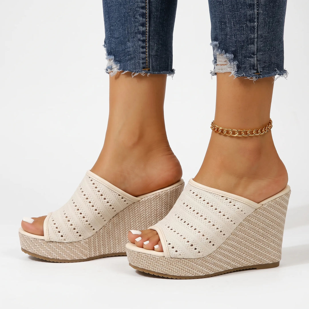 Sleehak sandalen | Comfortsandalen met open teen