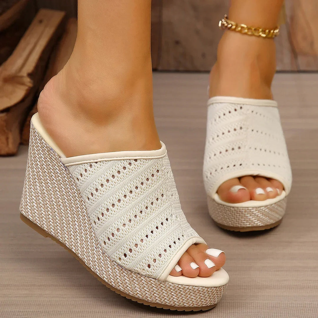Sleehak sandalen | Comfortsandalen met open teen