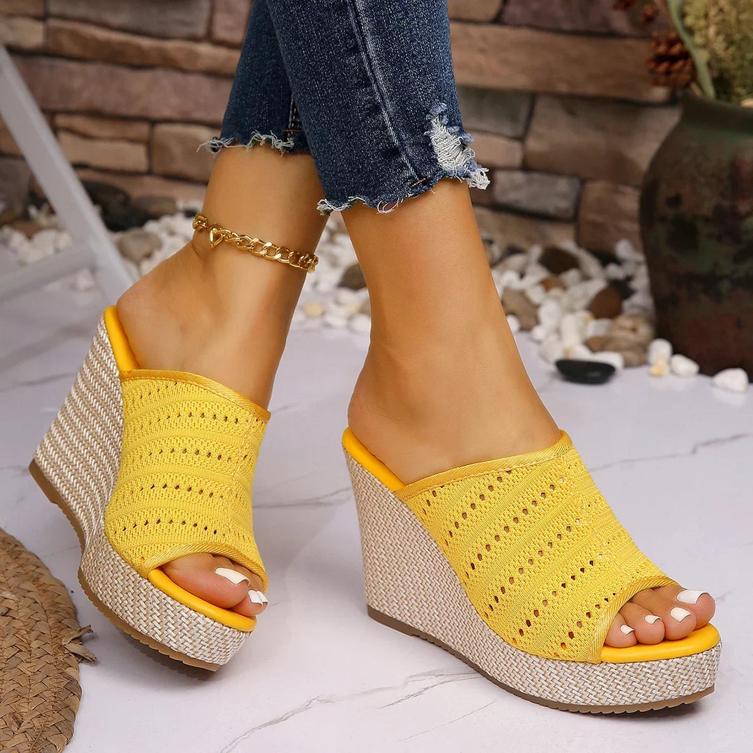 Sleehak sandalen | Comfortsandalen met open teen