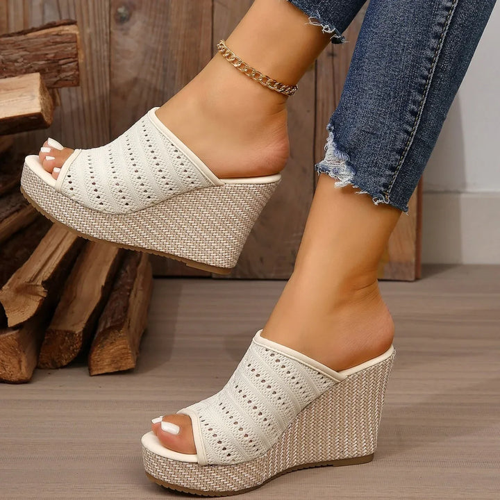 Sleehak sandalen | Comfortsandalen met open teen