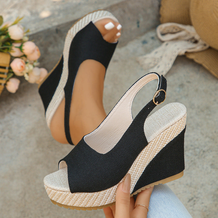 Slingback sandalen | Comfortsandalen met open teen