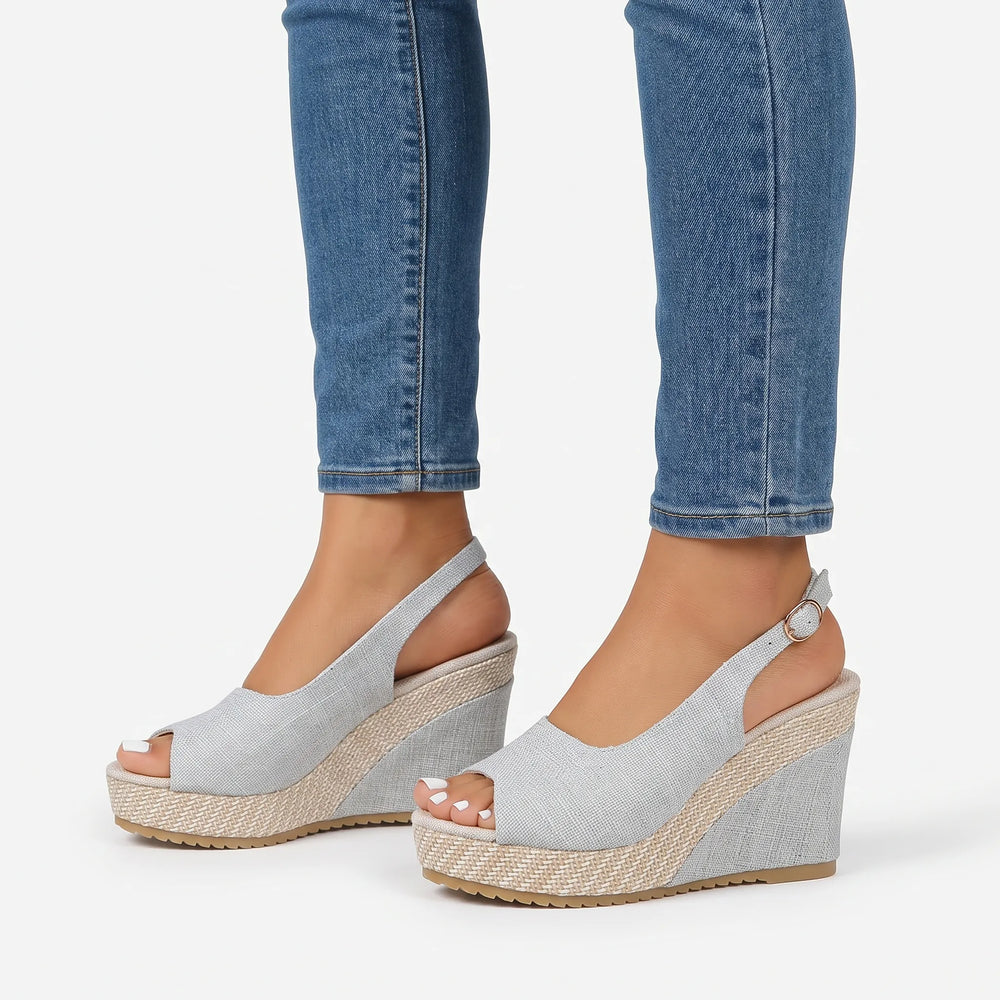 Slingback sandalen | Comfortsandalen met open teen