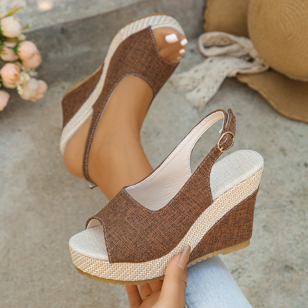 Slingback sandalen | Comfortsandalen met open teen