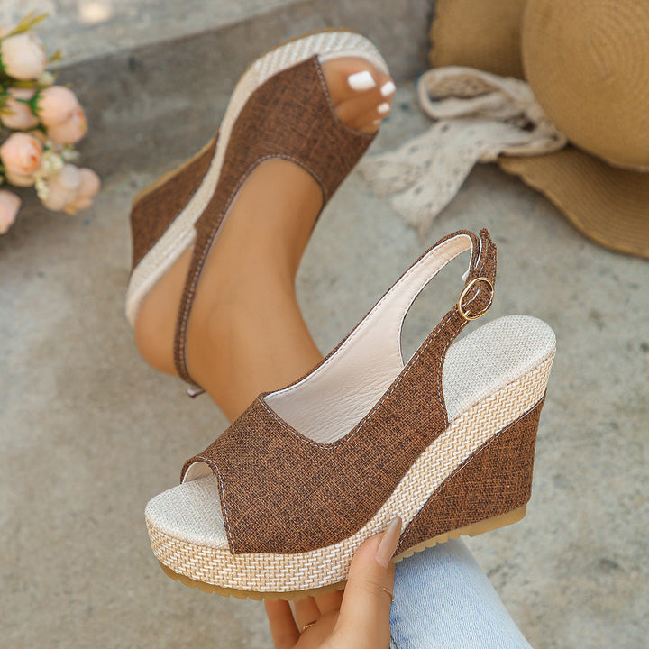 Slingback sandalen | Comfortsandalen met open teen