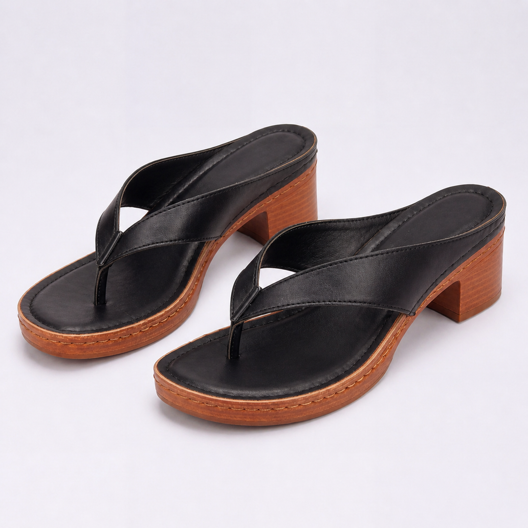 Slippers dames | Comfort slippers met lage hak