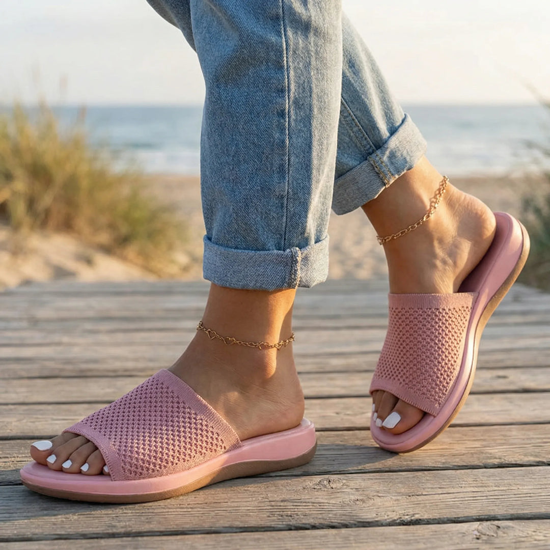Slippers dames | Slippers met comfortabel voetbed