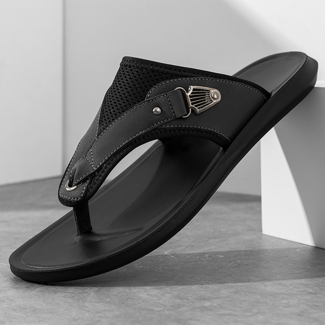Slippers heren | Comfortabele slides met brede band