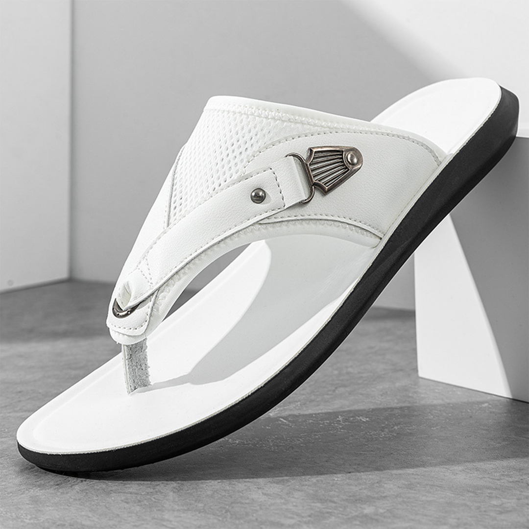 Slippers heren | Comfortabele slides met brede band