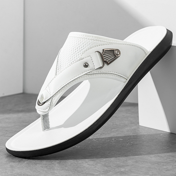 Slippers heren | Comfortabele slides met brede band