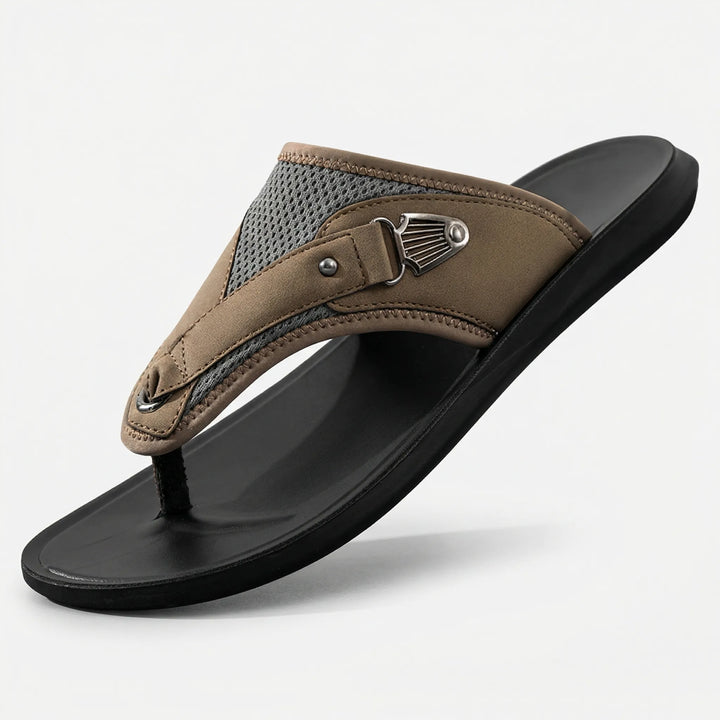 Slippers heren | Comfortabele slides met brede band