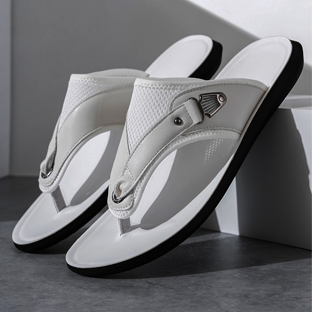 Slippers heren | Comfortabele slides met brede band