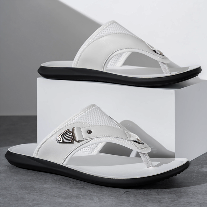 Slippers heren | Comfortabele slides met brede band